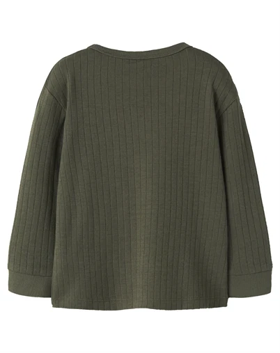 Name It - NMMNicholas Langærmet - Olive Night